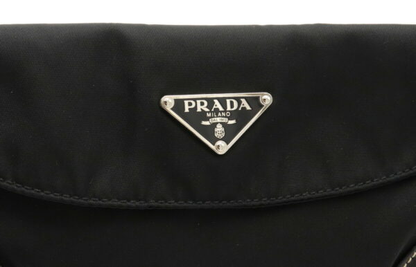 12030669 7 Prada Waist Pouch Nylon Leather Body Bag Nero Black