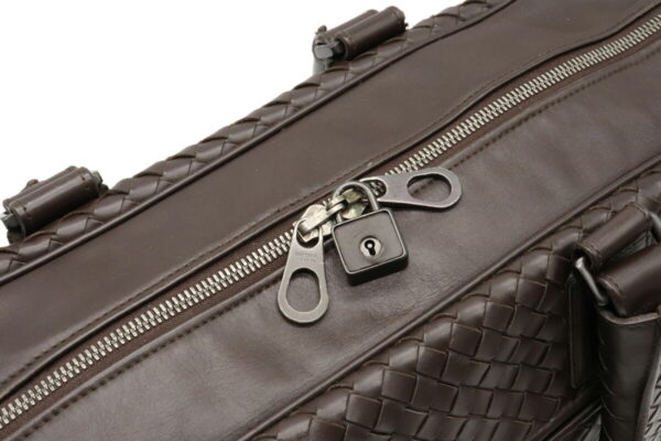 12030896 6 Bottega Veneta Intrecciato Briefcase Leather Brown