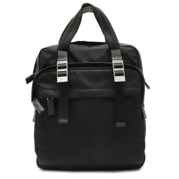 12031153 Prada Rucksack Daypack Nylon Shoulder Bag Nero Black