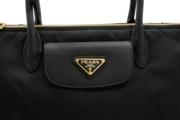 12031155 8 Prada 2WAY Crossbody Nylon Leather Shoulder Bag Nero Black