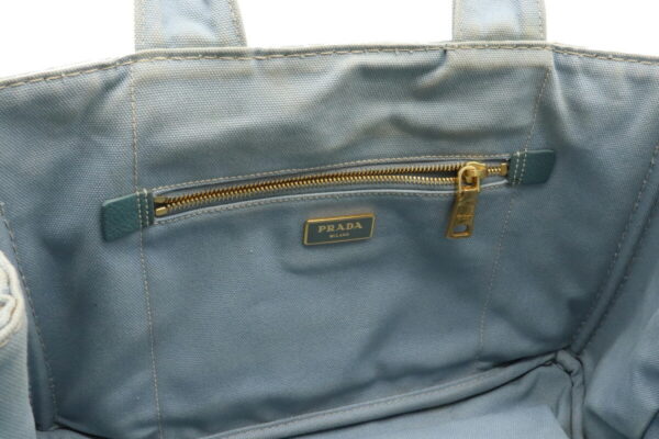 12031175 5 Prada Canapa Tote Bag Pervinca Light Blue