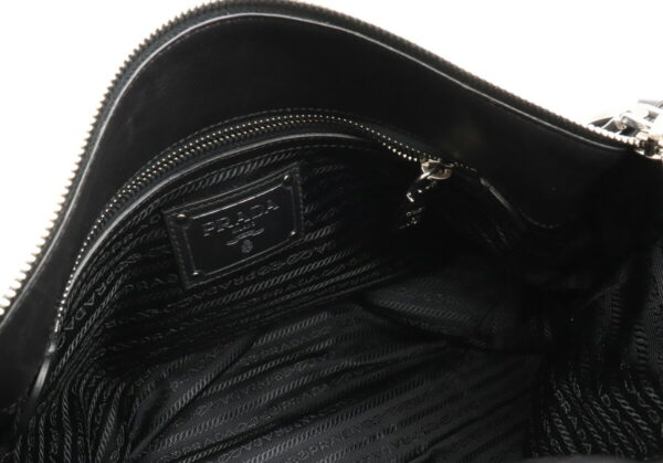 12031409 4 Prada One Shoulder Leather Shoulder Bag Nero Black