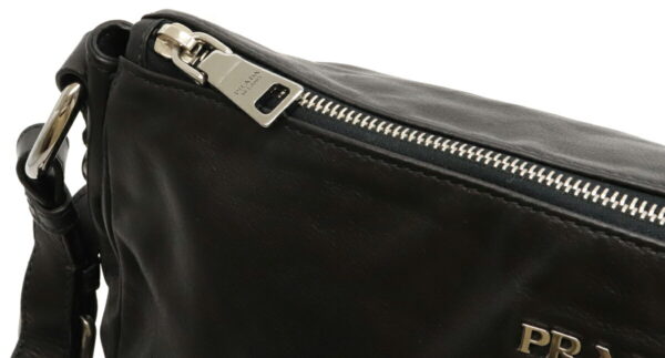 12031409 5 Prada One Shoulder Leather Shoulder Bag Nero Black