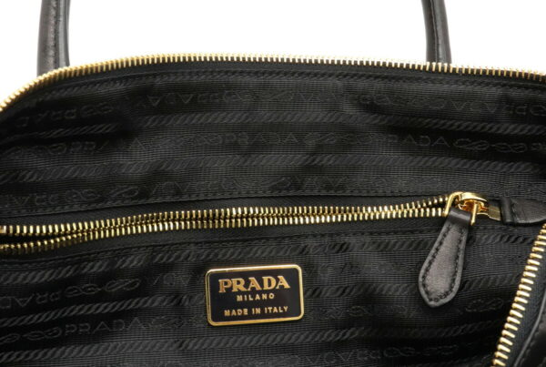 12031413 5 Prada 2WAY Nylon Leather Shoulder Bag Nero Black