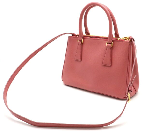 12031418 1 Prada Saffiano Lux 2WAY Leather Handbag Tamaris Pink