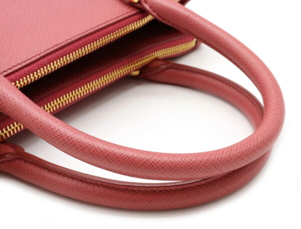 12031418 3 Prada Saffiano Lux 2WAY Leather Handbag Tamaris Pink