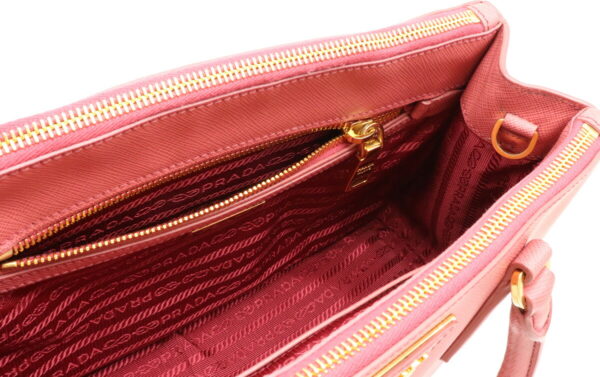 12031418 4 Prada Saffiano Lux 2WAY Leather Handbag Tamaris Pink