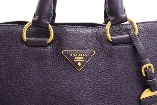 12031524 8 Prada 2WAY Leather Shoulder Bag Purple