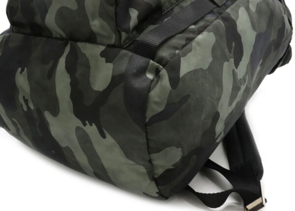 12040276 2 Prada Camouflage Nylon Rucksack Fumo Green