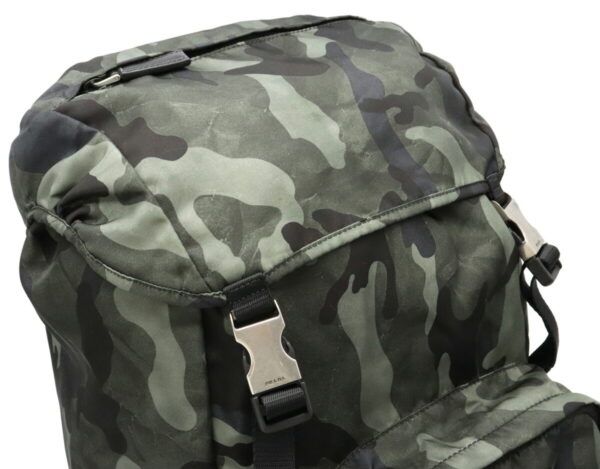 12040276 8 Prada Camouflage Nylon Rucksack Fumo Green