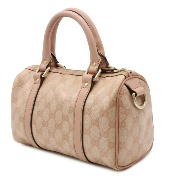 12040556 1 Gucci GG Crystal Mini Bag Leather Pink Beige