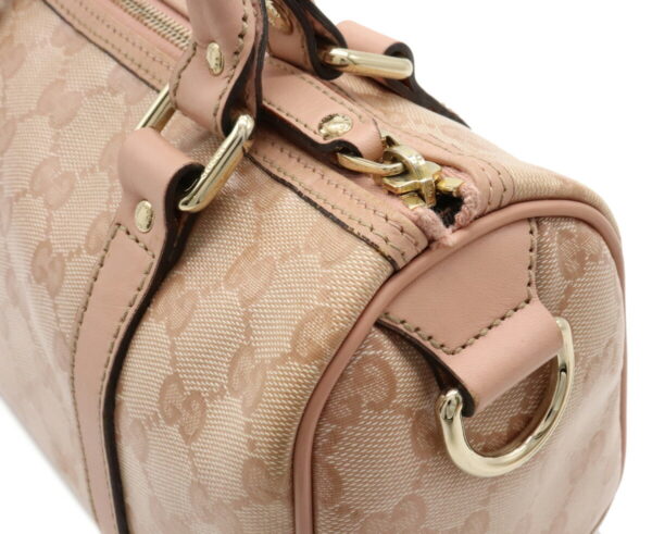 12040556 7 Gucci GG Crystal Mini Bag Leather Pink Beige