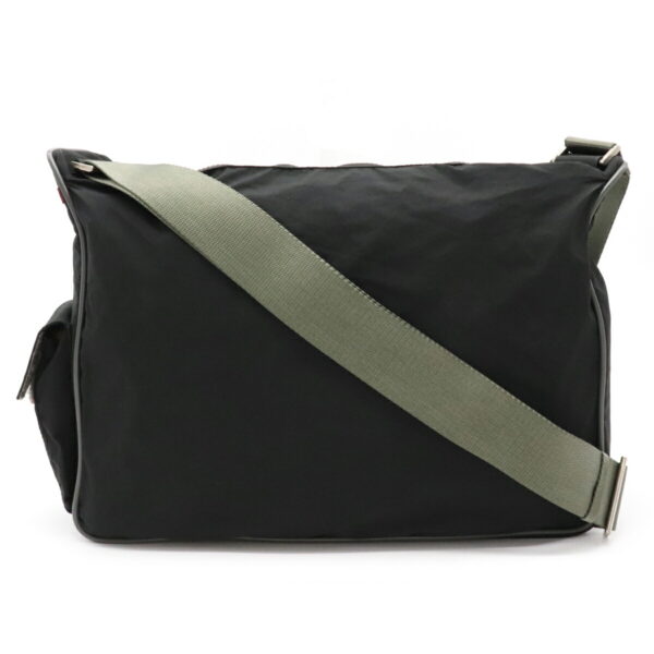 12040597 Prada Sports Diagonal Nylon Bag Black Gray