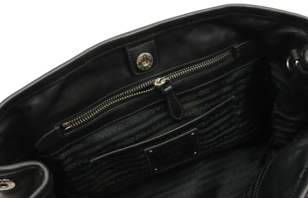 12040677 4 Prada 2WAY Nylon Leather Shoulder Bag Nero Black