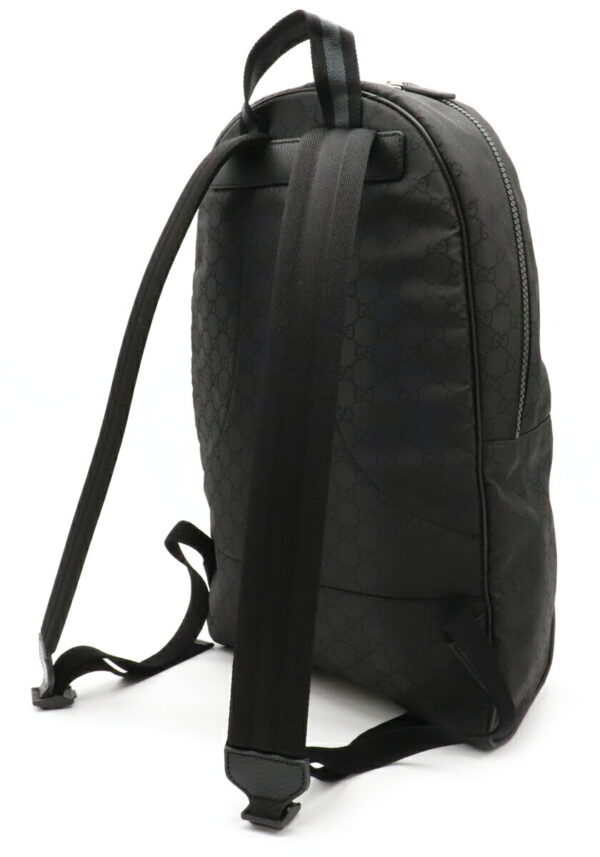 12040722 1 Gucci GG Nylon Backpack Rucksack Black Gray