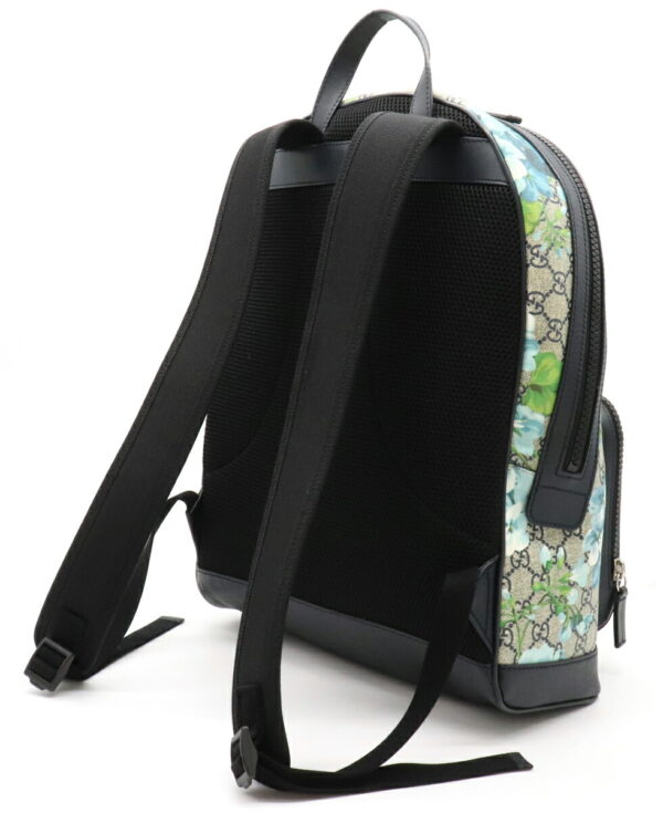 12041079 1 Gucci GG Blooms GG Supreme Backpack Leather Blue