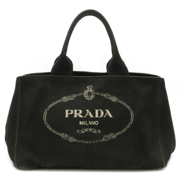 12041344 Prada Canapa Tote Bag Nero Black