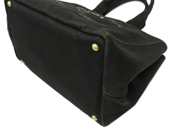 12041344 2 Prada Canapa Canvas Tote Bag Nero Black