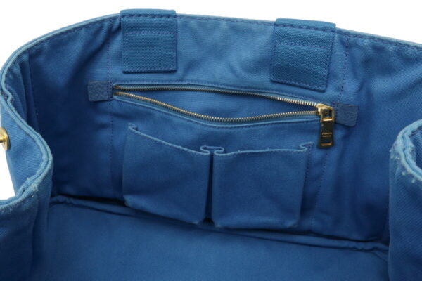 12041347 5 Prada Canapa Large Tote Azzurro Blue