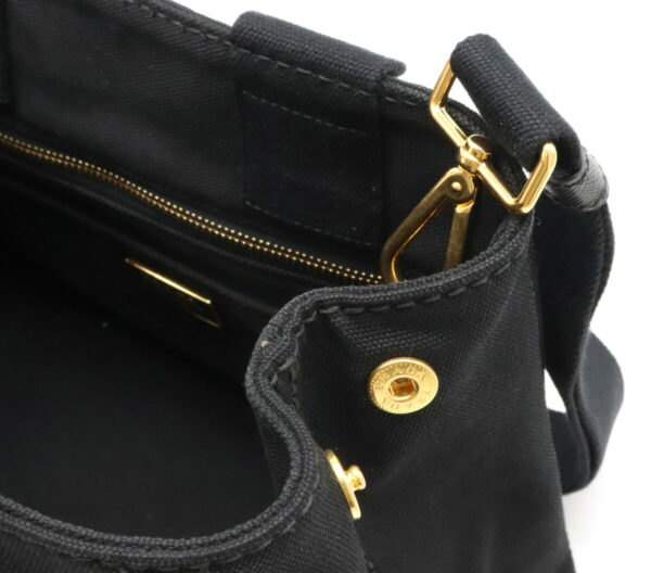 12041411 6 Prada Canapa Mini Shoulder Bag Nero Black