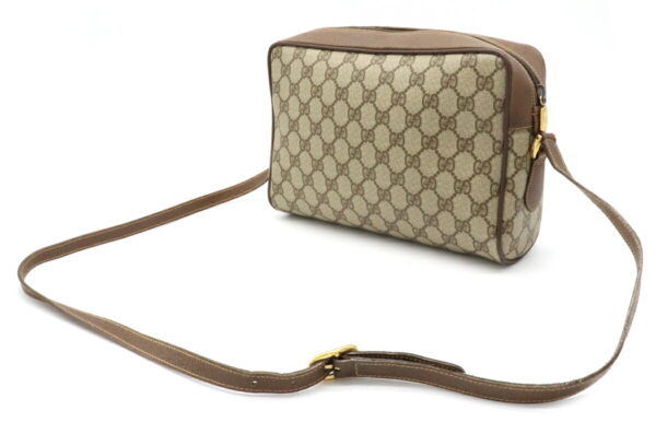 12041447 1 Gucci GG Plus Sherry Line Crossbody Bag Leather Beige