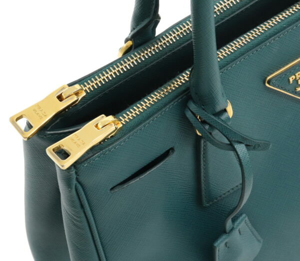 12041452 6 Prada Galleria Saffiano Leather Tote Bag Green