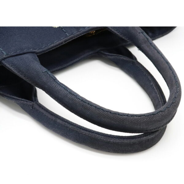 12050075 6 Prada Canapa 2WAY Canvas Tote Bag Baltico Navy