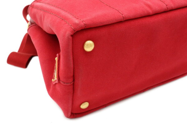 12050337 2 Prada Canapa 2WAY Tote Bag Red