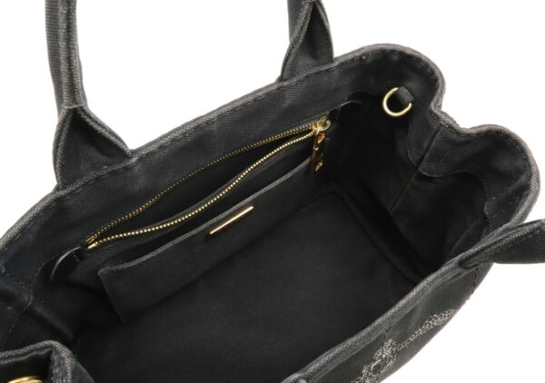 12050339 4 Prada Canapa 2WAY Tote Bag Nero Black