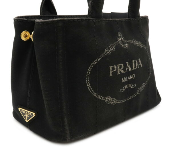 12050339 8 Prada Canapa 2WAY Tote Bag Nero Black