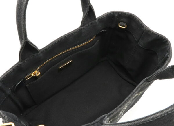 12050340 4 Prada Canapa 2WAY Tote Bag Nero Black