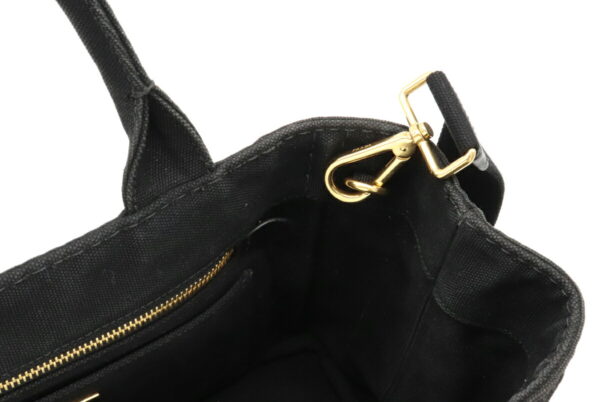 12050340 5 Prada Canapa 2WAY Tote Bag Nero Black