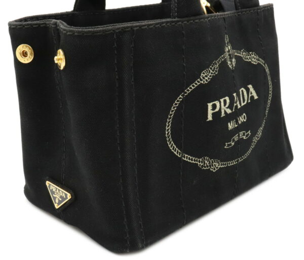 12050340 7 Prada Canapa 2WAY Tote Bag Nero Black