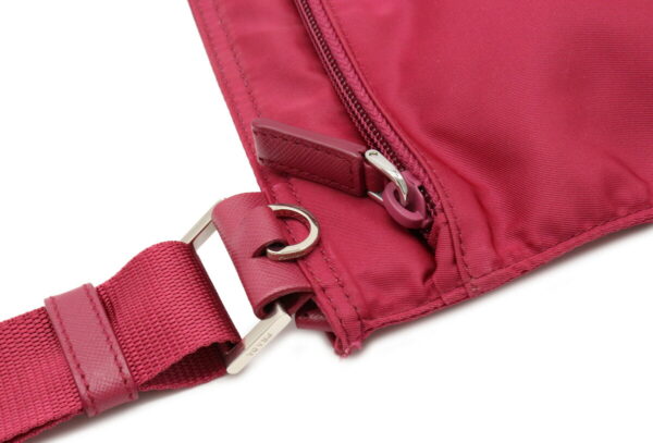 12050369 6 Prada Nylon Leather Crossbody Bag Ibisco Pink