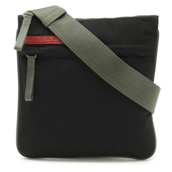 12050407 Prada Sports Crossbody Nylon Bag Black Gray