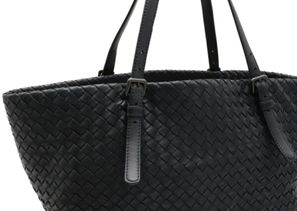 12050564 5 Bottega Veneta Intrecciato Tote Bag Shoulder Bag Leather Navy Black