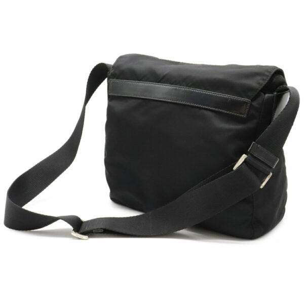 12050959 1 Prada Nylon Leather Shoulder Bag Nero Black