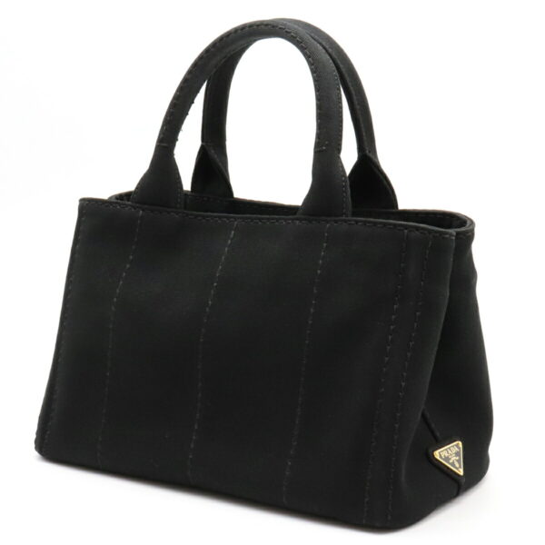 12051092 1 Prada Canapa Mini Canvas Tote Bag Nero Black