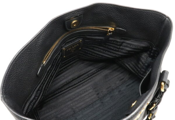 12051142 4 Prada Leather Tote Bag Nero Black