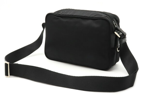 12051229 1 Prada Crossbody Nylon Leather Shoulder Bag Nero Black