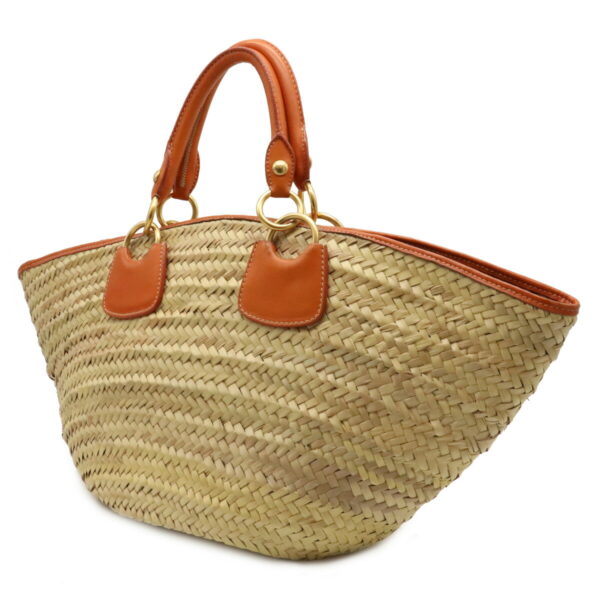 12060352 1 Miu Miu Tote Bag Leather Natural Orange Brown