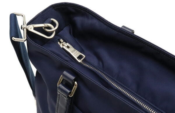 12060358 5 Prada 2WAY Nylon Leather Shoulder Bag Baltico Navy