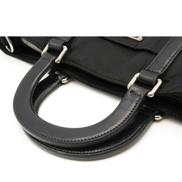 12060423 3 Prada Mini 2WAY Nylon Leather Shoulder Bag Nero Black