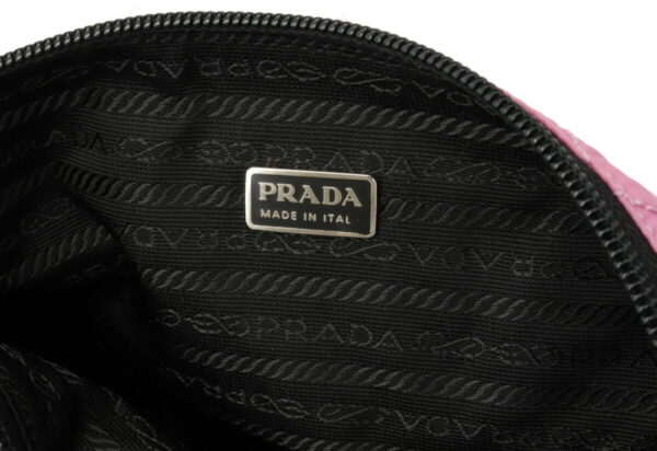 12060448 5 Prada Quilted Nylon Cosmetic Pouch Begonia Pink