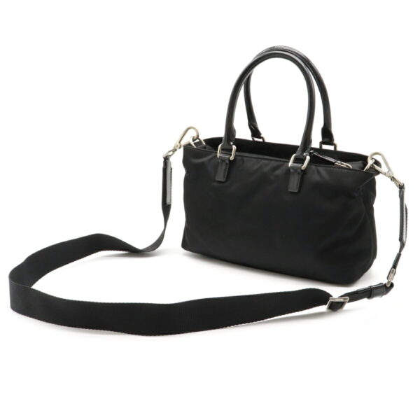 12060491 1 Prada 2WAY Nylon Leather Shoulder Bag Nero Black