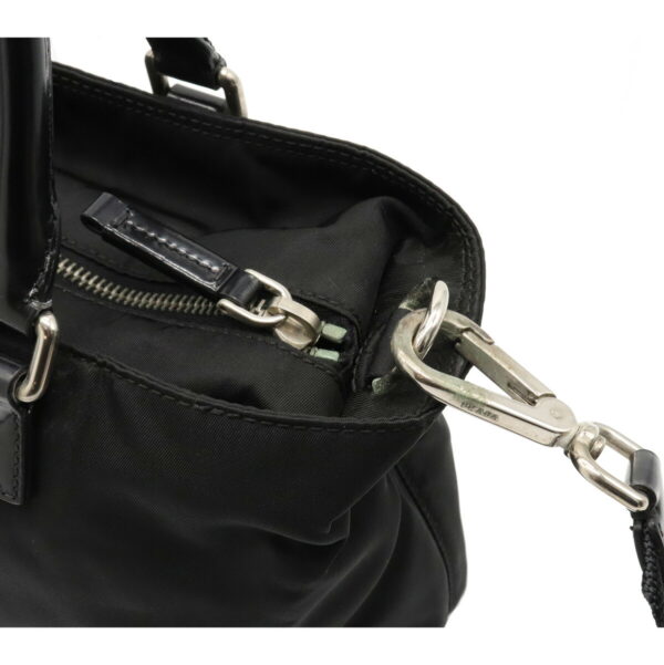 12060491 5 Prada 2WAY Nylon Leather Shoulder Bag Nero Black