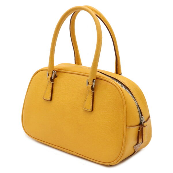 12070156 1 Prada Mini Embossed Leather Handbag Yellow