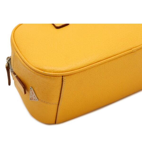 12070156 2 Prada Mini Embossed Leather Handbag Yellow