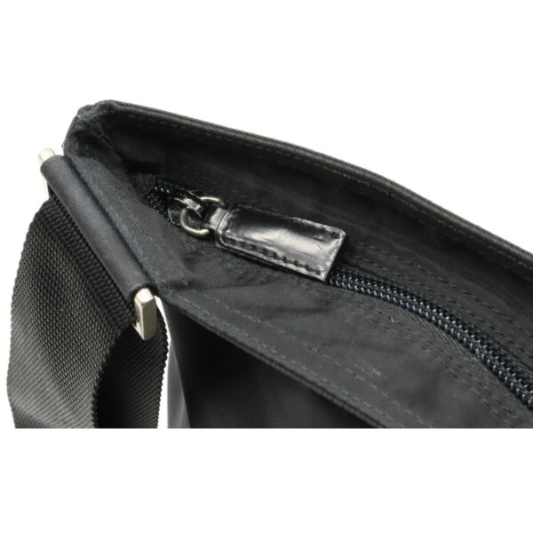 12071299 5 Prada Nylon Leather Crossbody Bag Nero Black