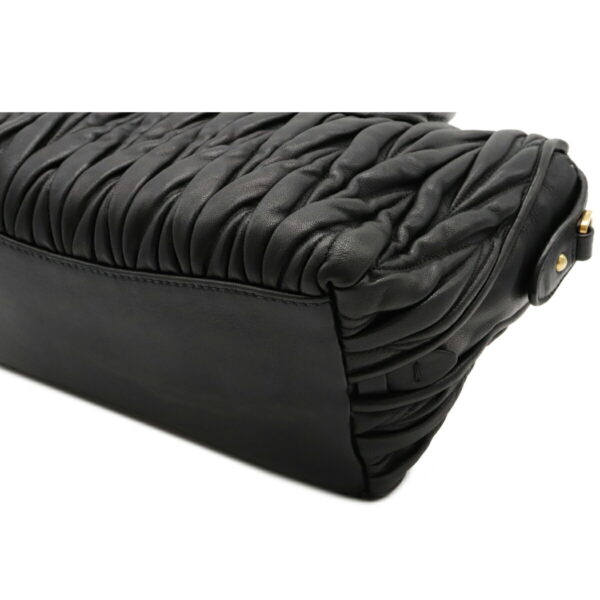 12071301 2 Miu Miu Shoulder Bag Leather Black